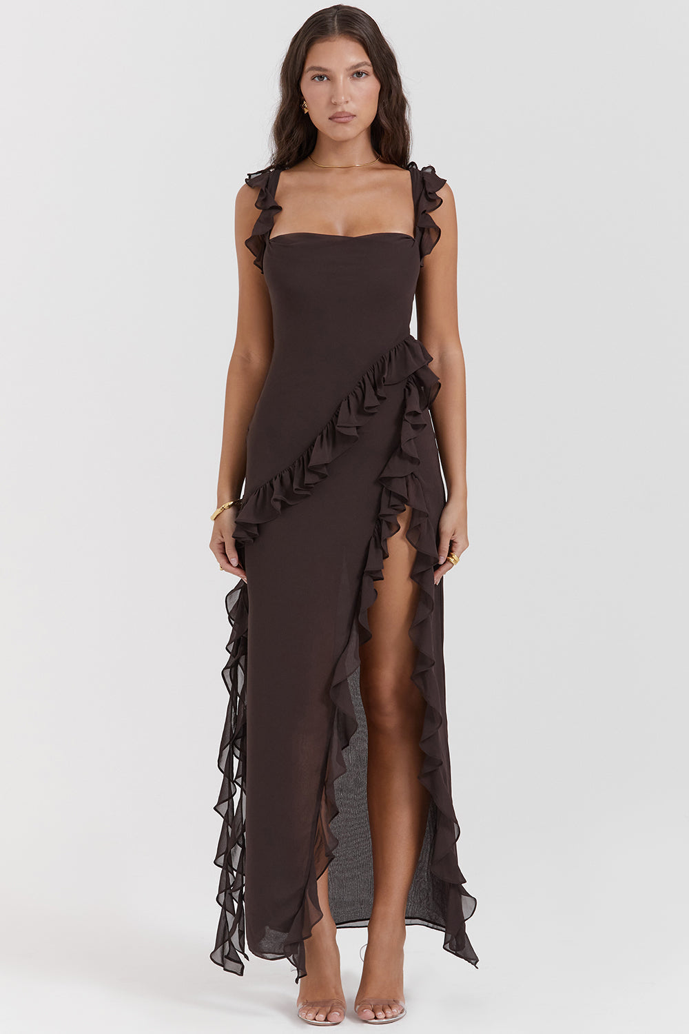 Fiorella | Maxikleid mit Rüschen