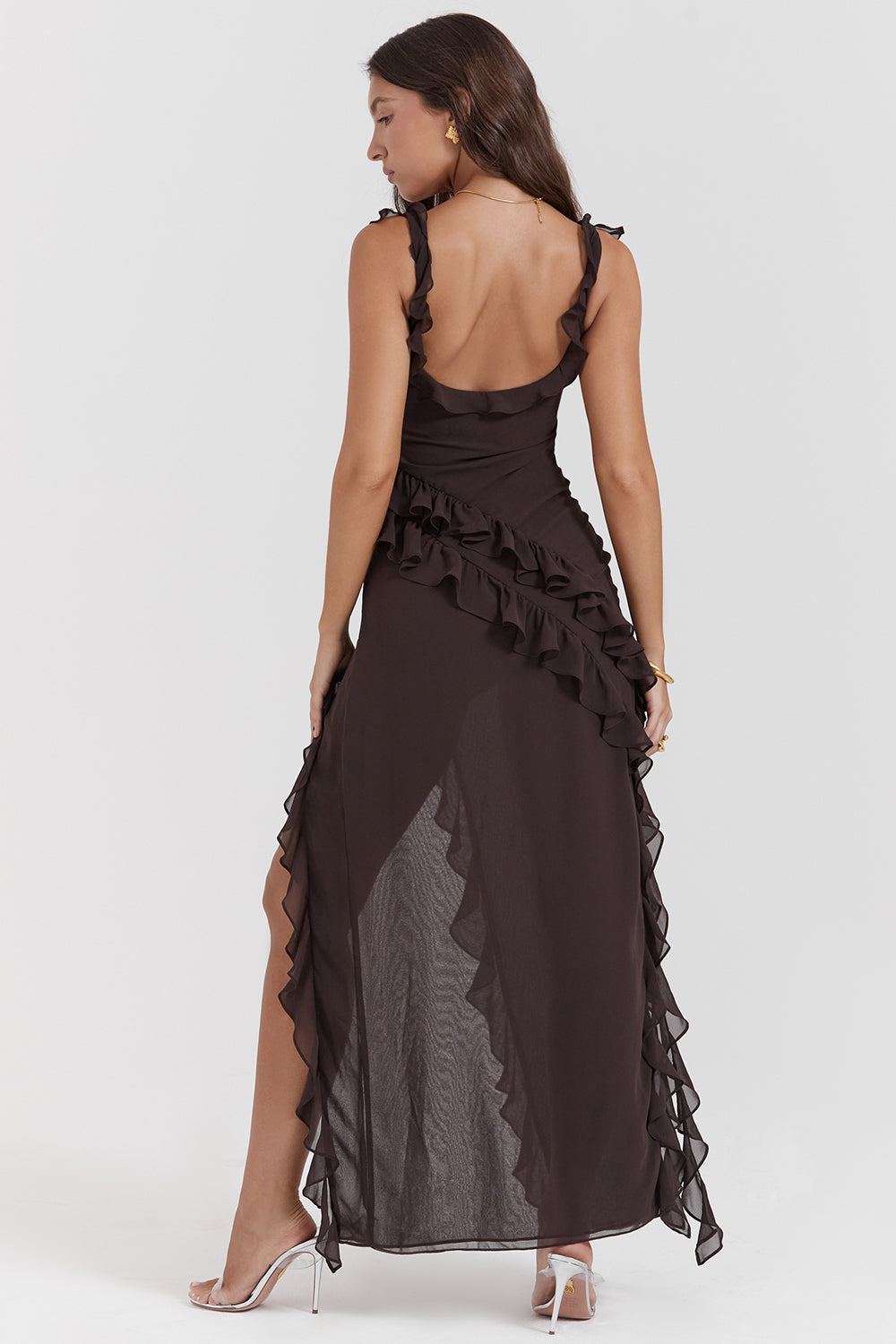 Fiorella | Maxikleid mit Rüschen