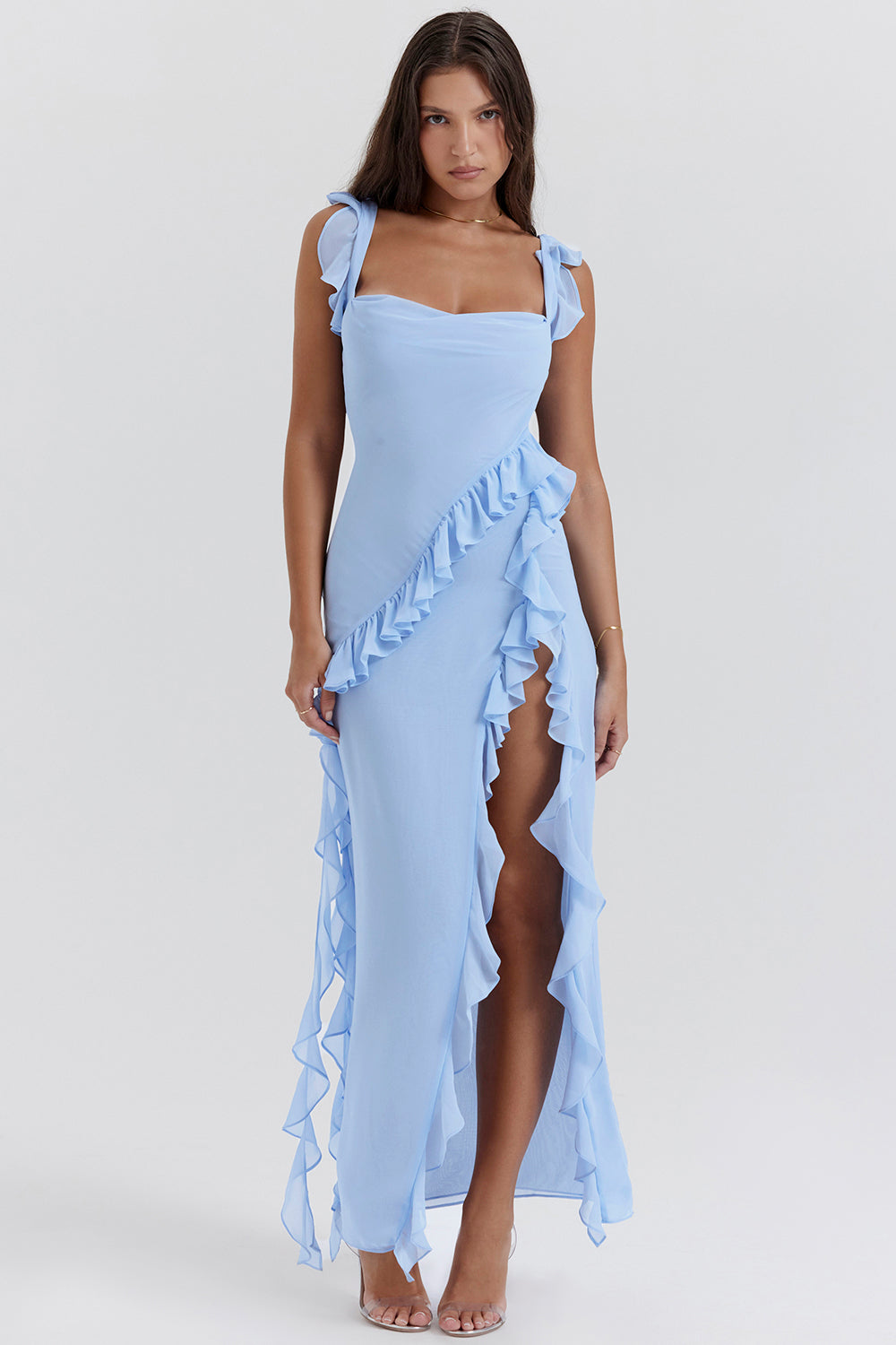 Fiorella | Maxikleid mit Rüschen