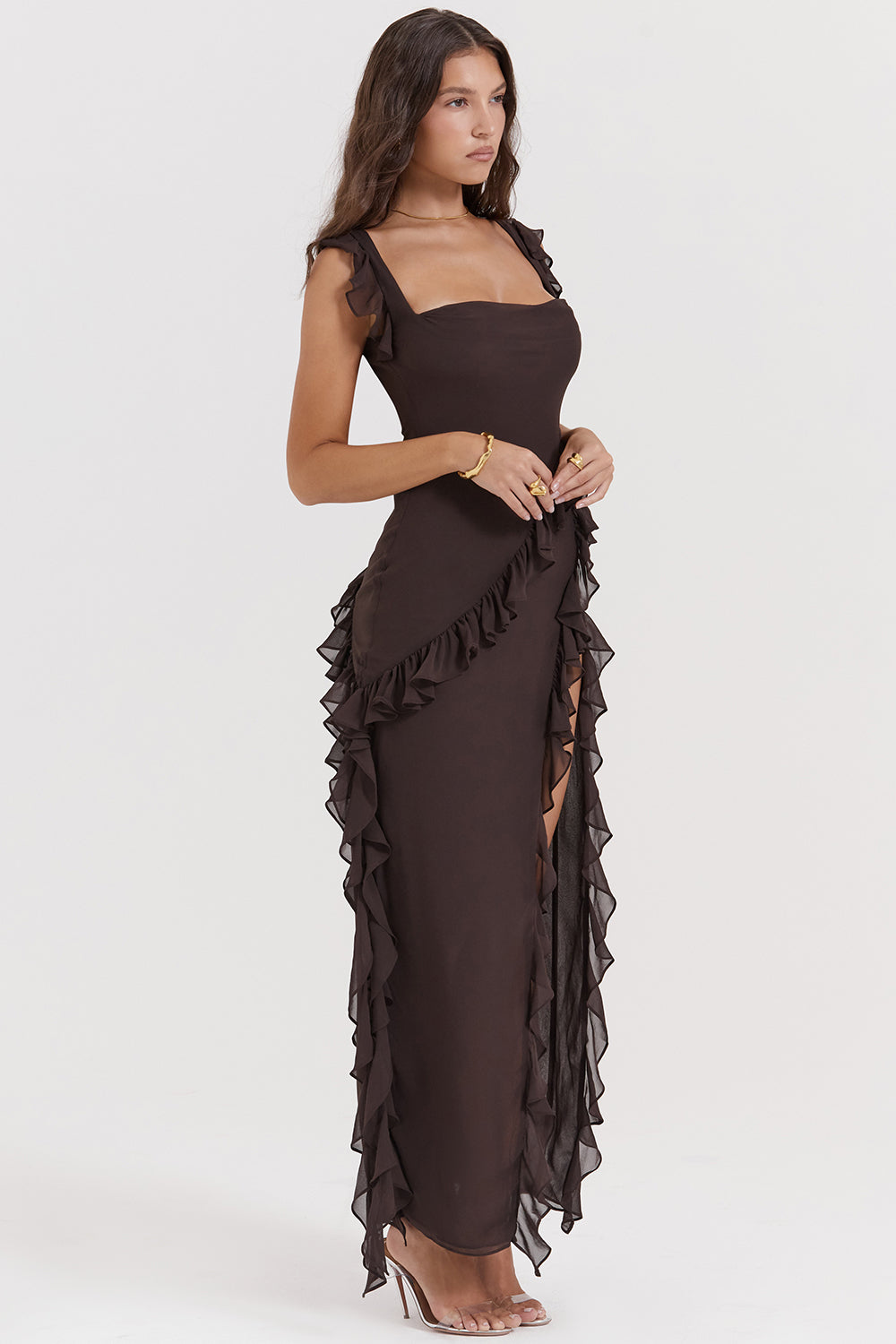 Fiorella | Maxikleid mit Rüschen