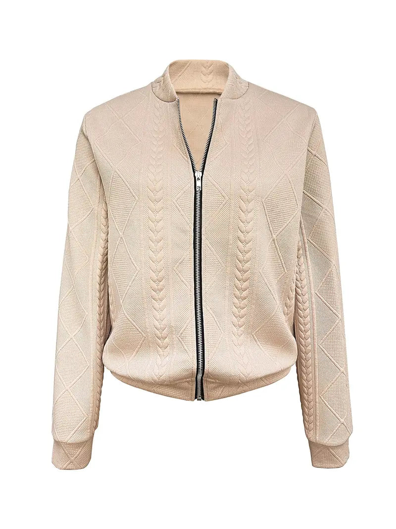 Thalia – Lässige Jacke mit Strukturdesign