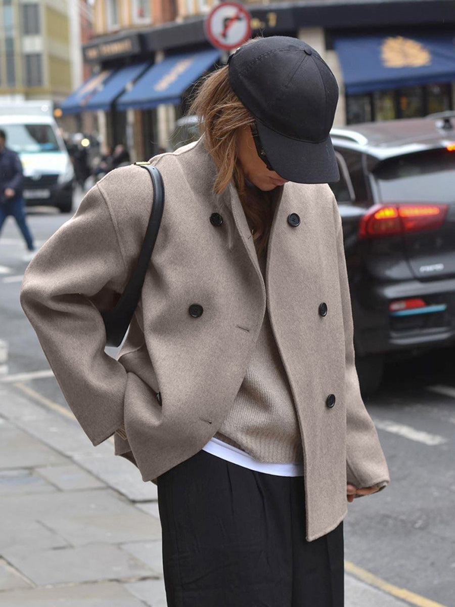 Designed Winter Verdickter Wollmantel für Frauen