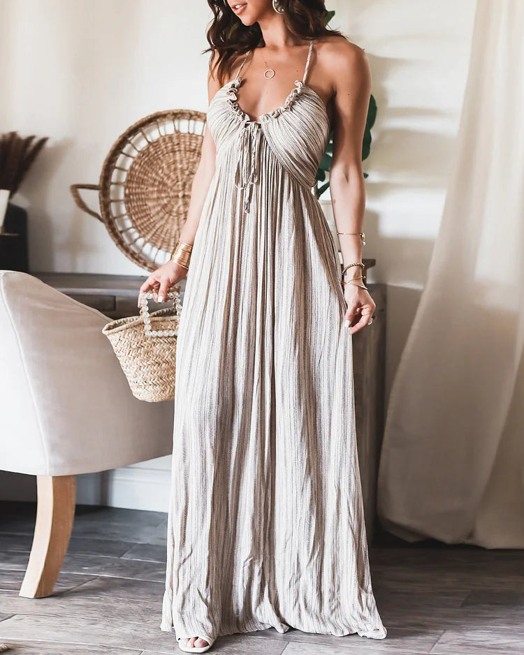 Ärmelloses plissiertes Kleid - Angelica