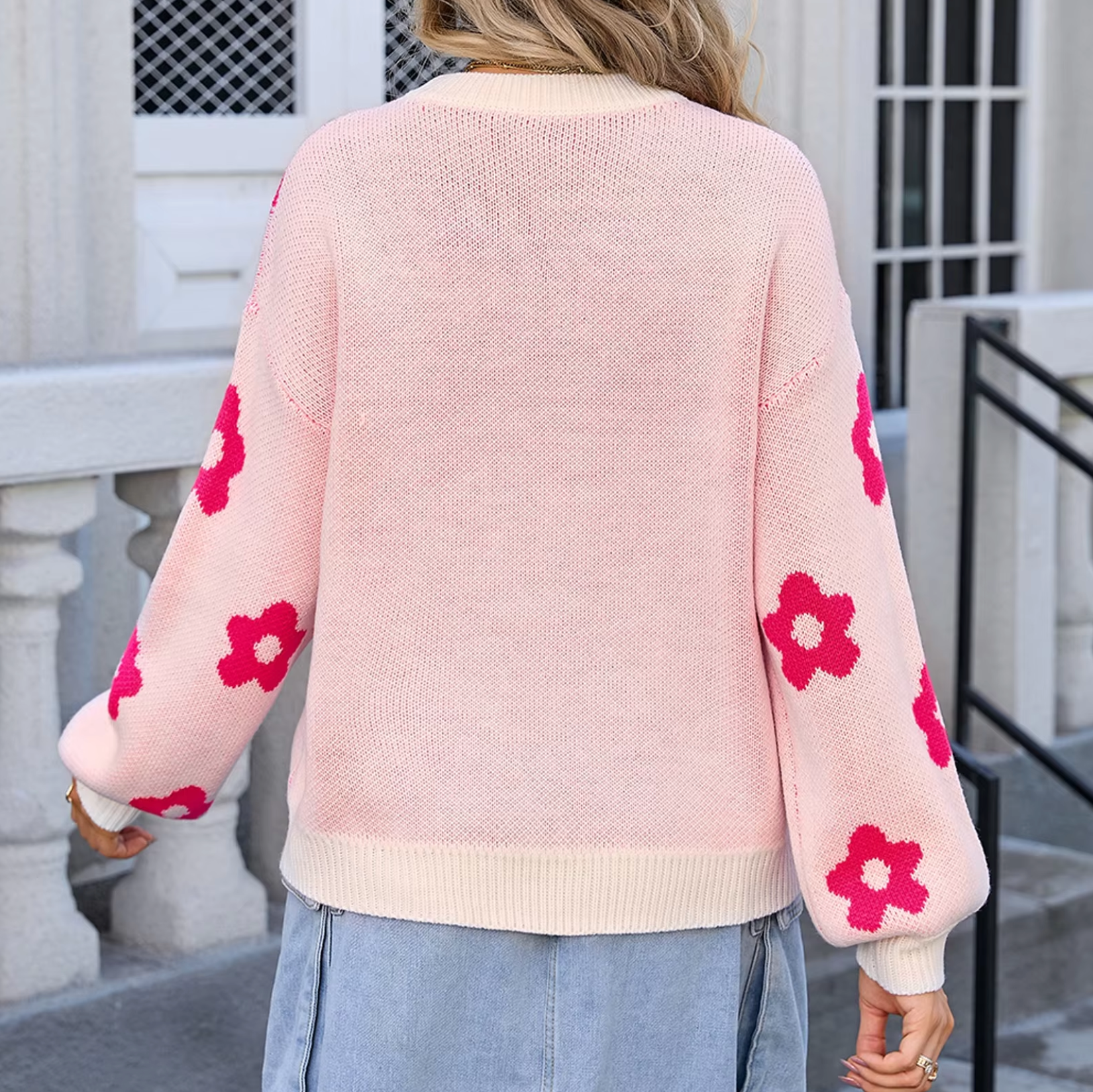 Larissa – Langärmliger Strickpullover aus Baumwolle