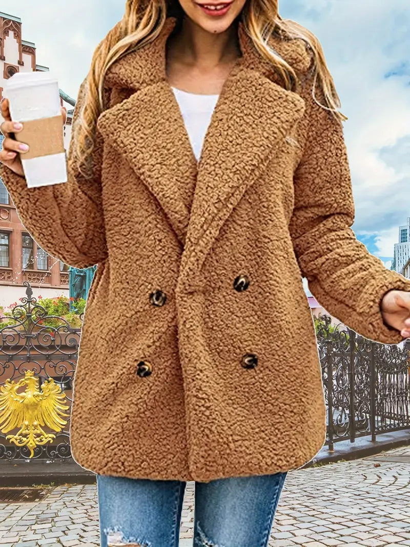 Noriel - Gestrickte Plüschjacke