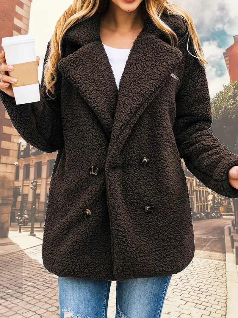 Noriel - Gestrickte Plüschjacke