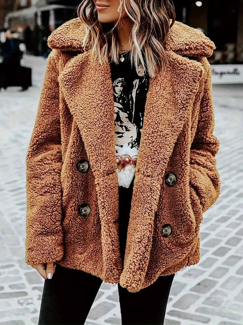 Noriel - Gestrickte Plüschjacke