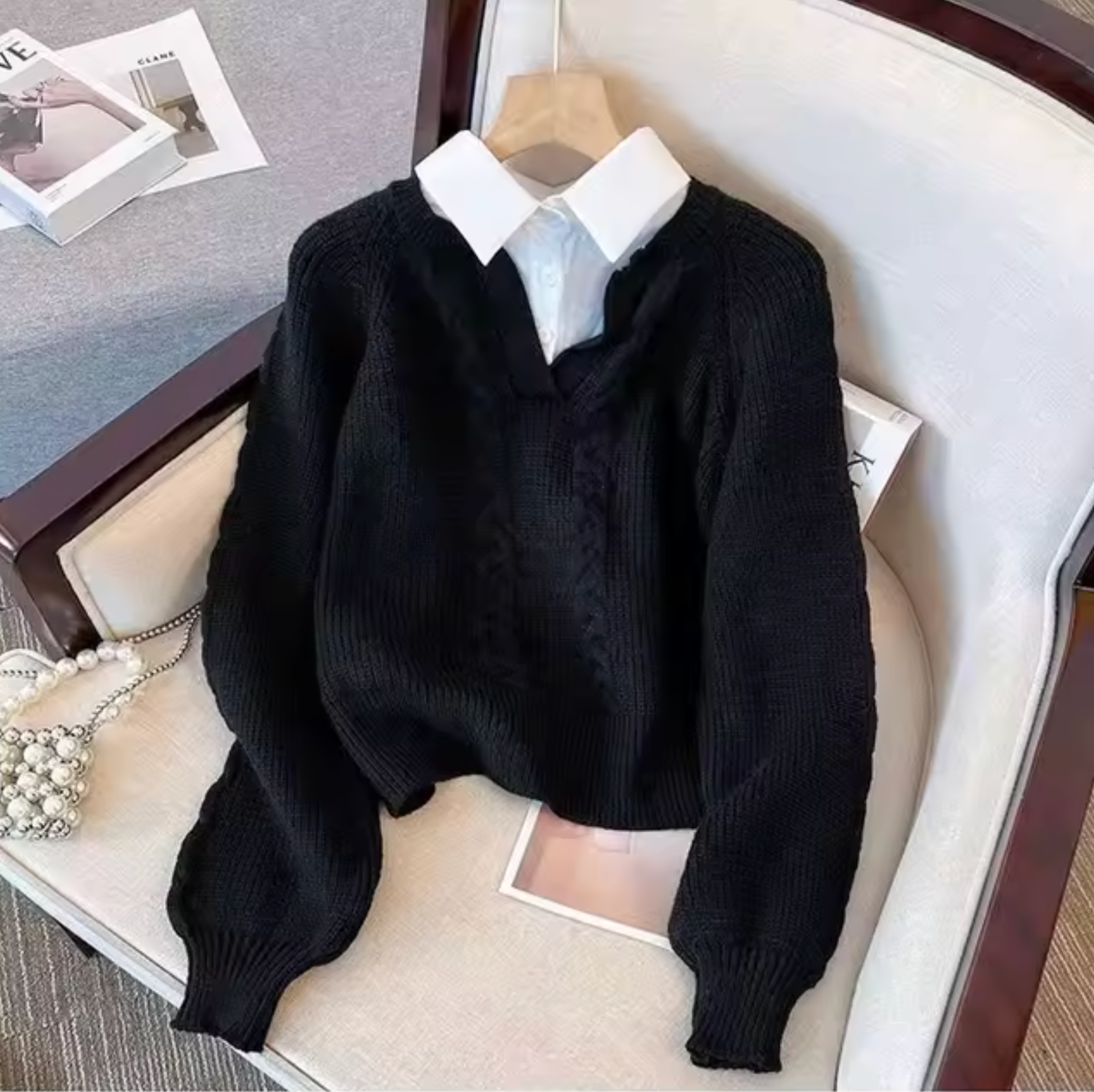 Gale – Strickpullover mit Kragen