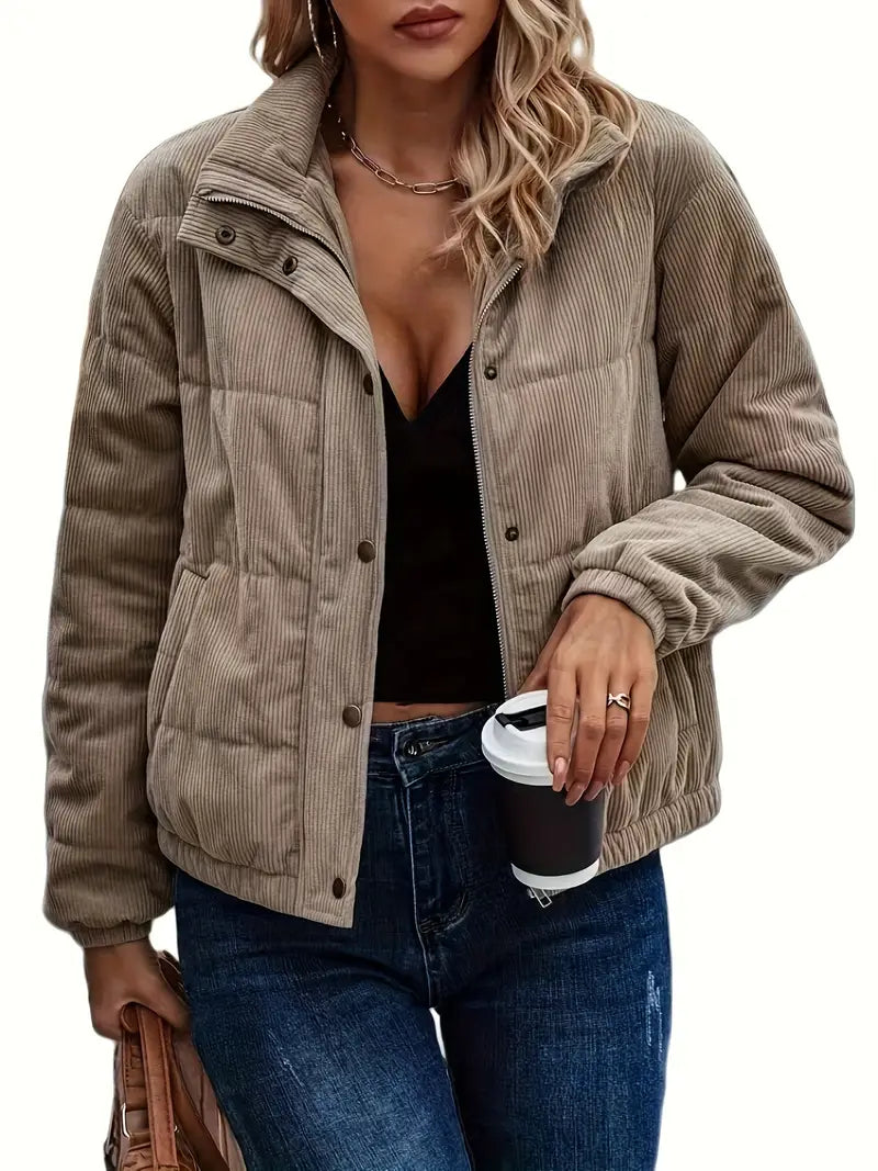 Avina - Steppjacke mit Druckknöpfen