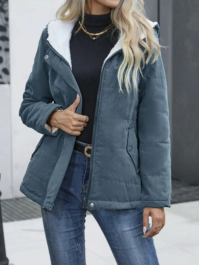 Zora – Gesteppte Jacke mit Reißverschluss vorne