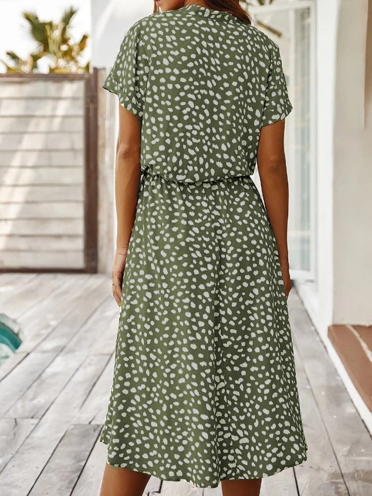 Kira | Klassisches kurzärmeliges Sommerkleid