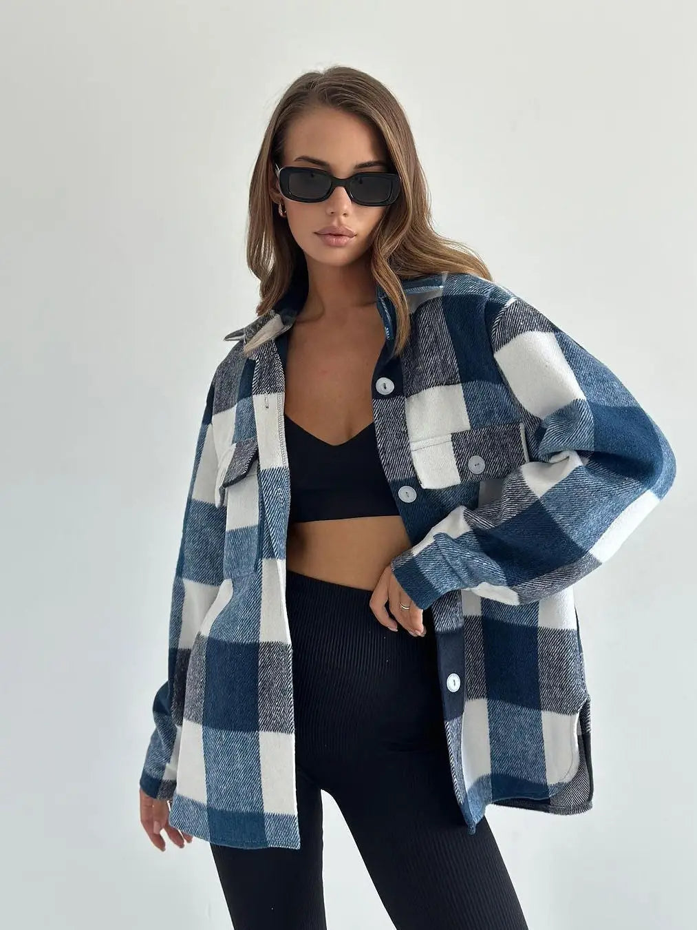 HerbstKaro – Damen Herbst Karo-Jacke