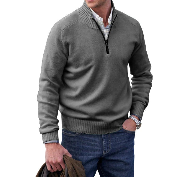 Oliver - Herren Pullover aus Kaschmir mit Reißverschluss
