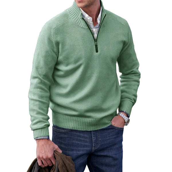 Oliver - Herren Pullover aus Kaschmir mit Reißverschluss