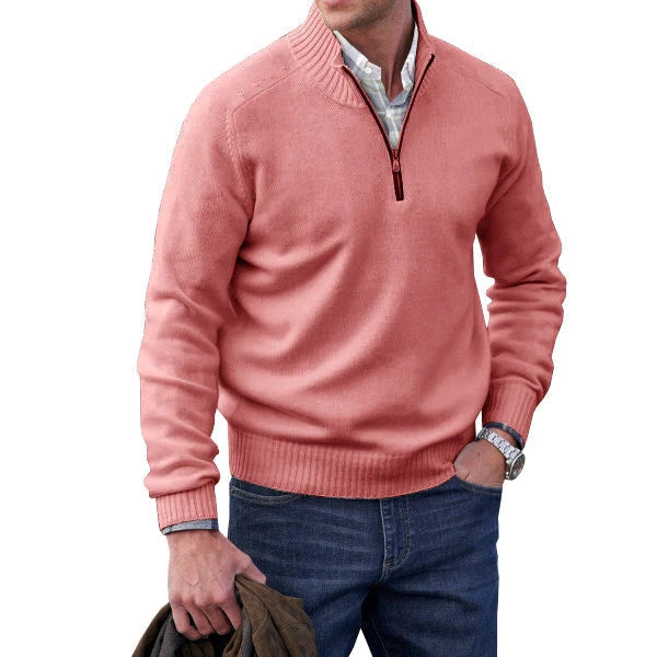 Oliver - Herren Pullover aus Kaschmir mit Reißverschluss