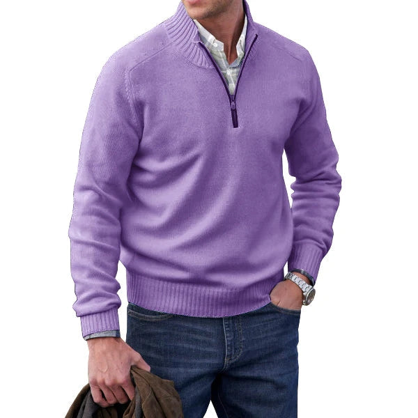 Oliver - Herren Pullover aus Kaschmir mit Reißverschluss