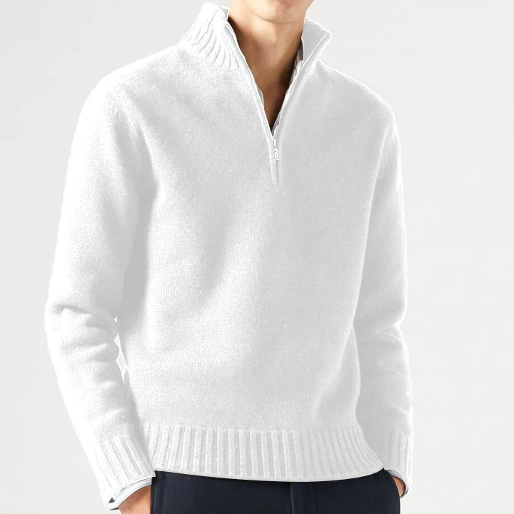 Oliver - Herren Pullover aus Kaschmir mit Reißverschluss