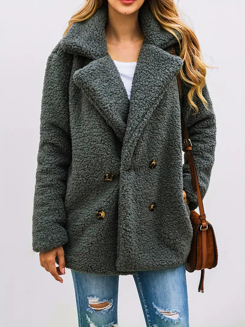 Noriel - Gestrickte Plüschjacke