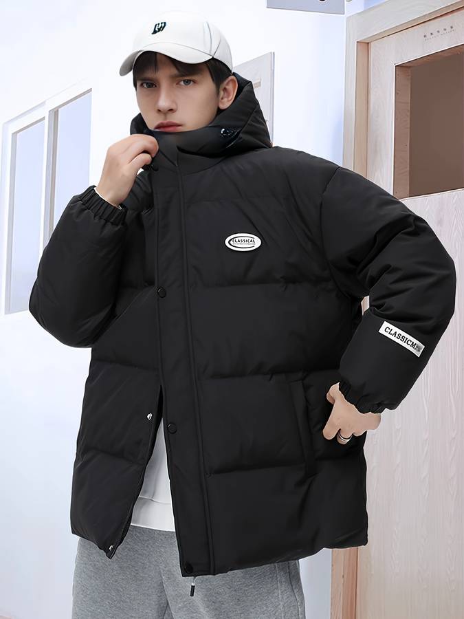 James - Schwarze Steppjacke