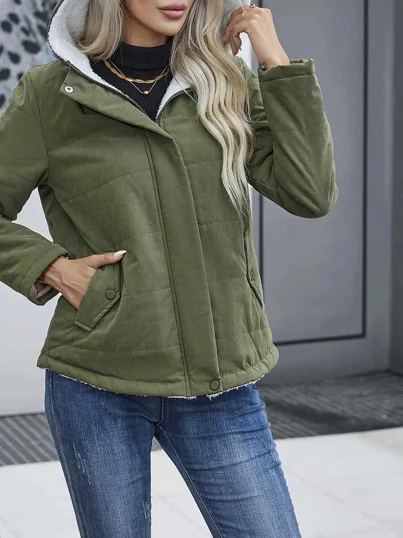 Zora – Gesteppte Jacke mit Reißverschluss vorne