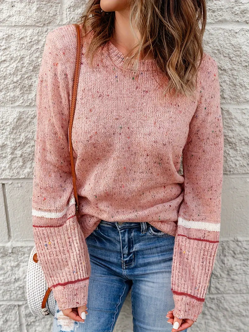 Charlotte – Melierter Strickpullover