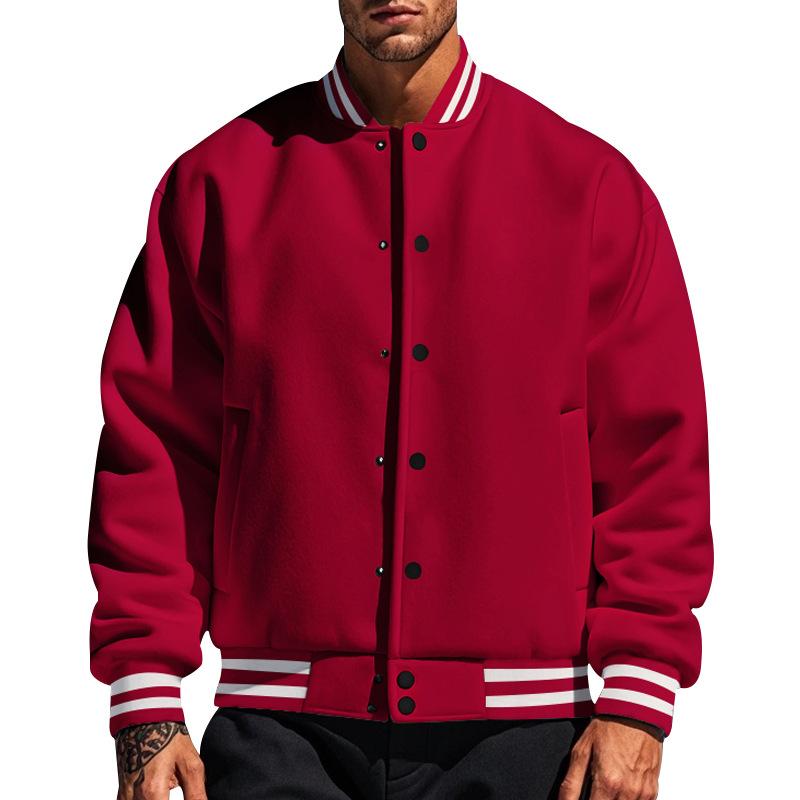 Stylische Baseballjacke für Herren mit elegantem Kragen