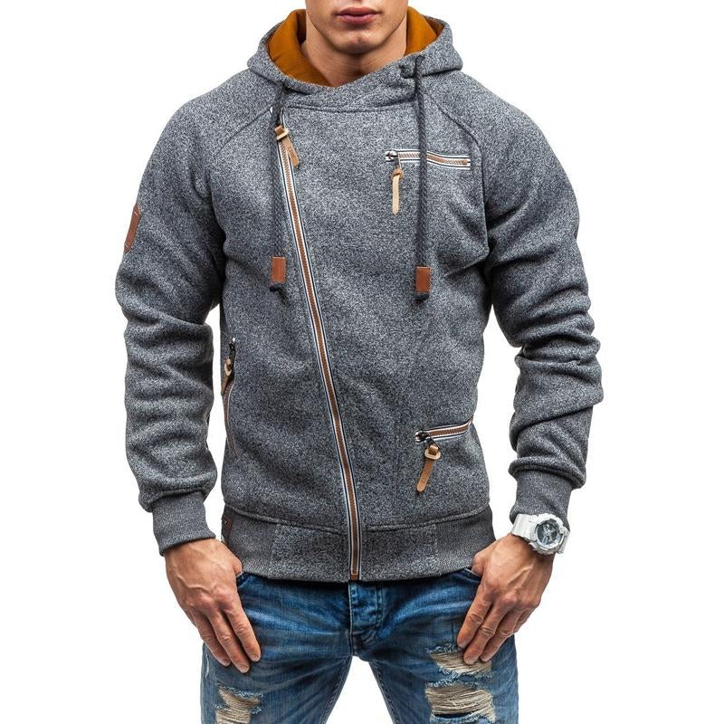 Trendige asymmetrische Zip-Jacke für Herren