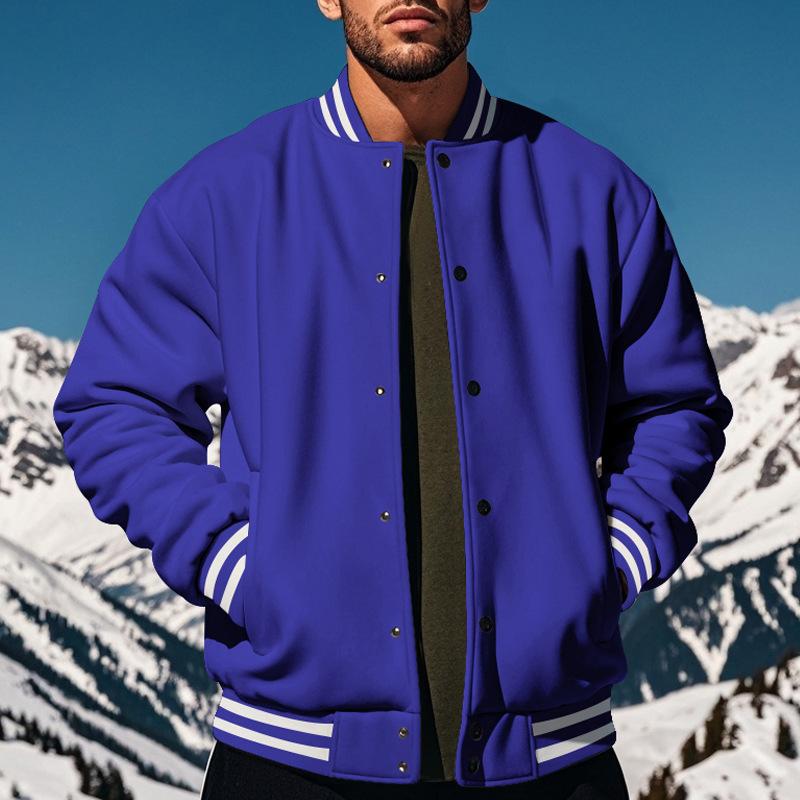 Stylische Baseballjacke für Herren mit elegantem Kragen