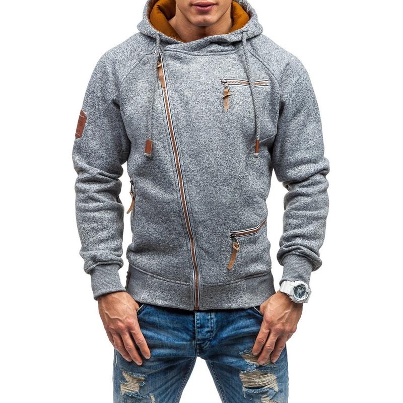 Trendige asymmetrische Zip-Jacke für Herren