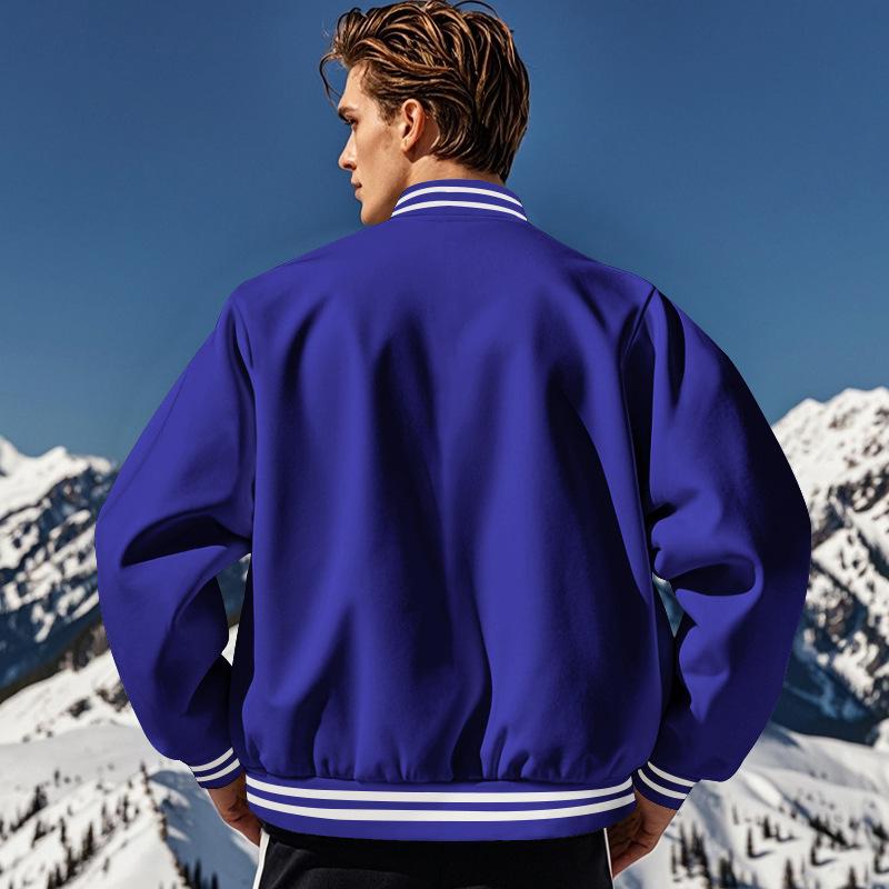 Stylische Baseballjacke für Herren mit elegantem Kragen