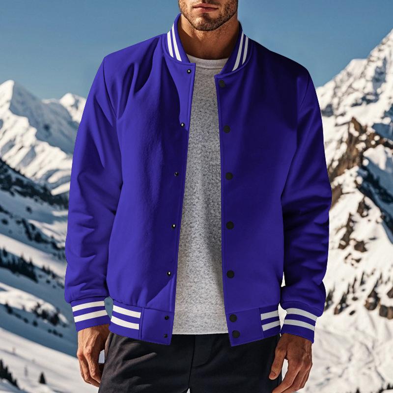 Stylische Baseballjacke für Herren mit elegantem Kragen