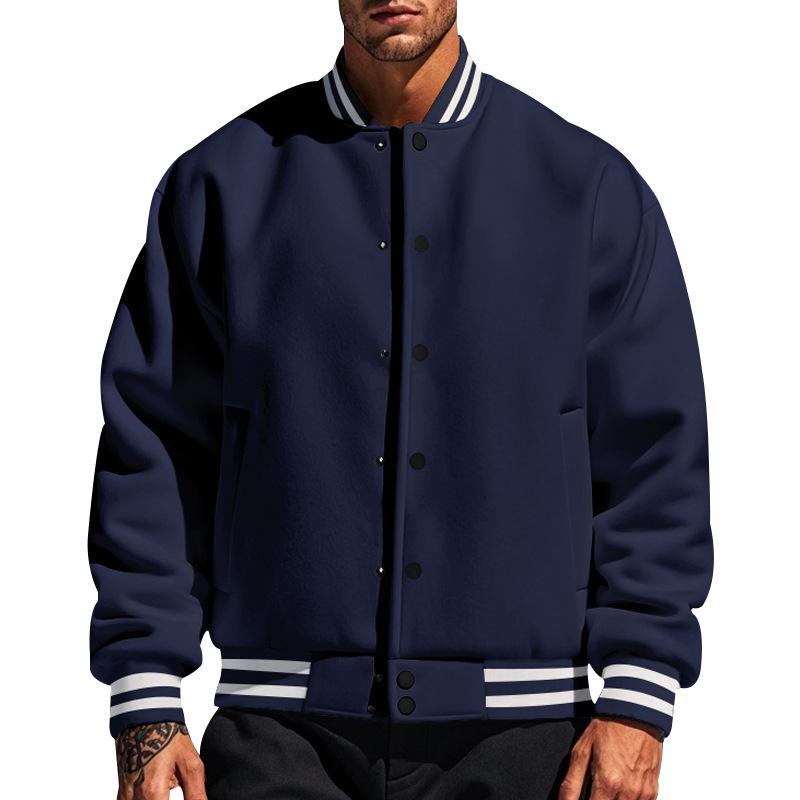 Stylische Baseballjacke für Herren mit elegantem Kragen