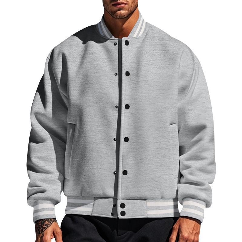 Stylische Baseballjacke für Herren mit elegantem Kragen