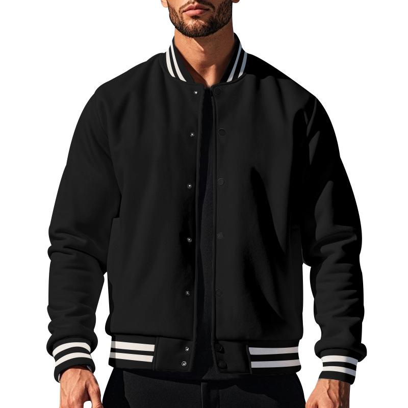 Stylische Baseballjacke für Herren mit elegantem Kragen