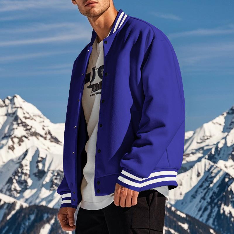 Stylische Baseballjacke für Herren mit elegantem Kragen