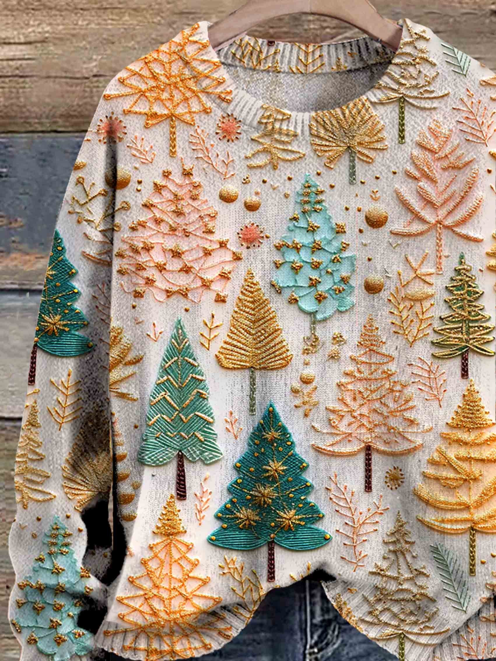 Jennifer - Gestrickter Weihnachtspullover