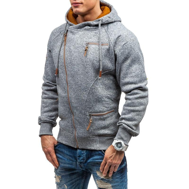 Trendige asymmetrische Zip-Jacke für Herren