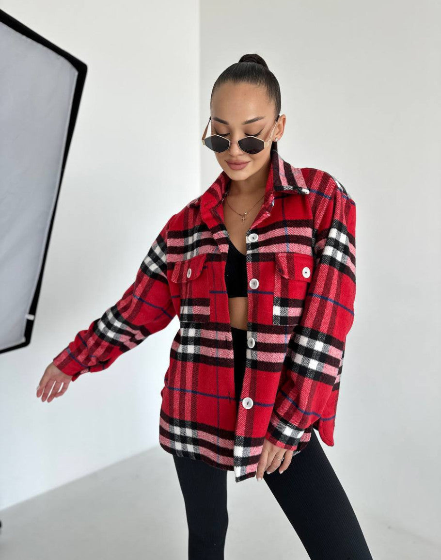 HerbstKaro – Damen Herbst Karo-Jacke