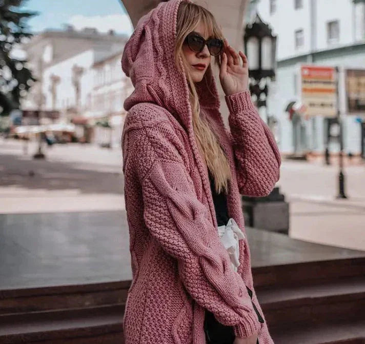 LangStrick – Zeitlose lange Strickjacke