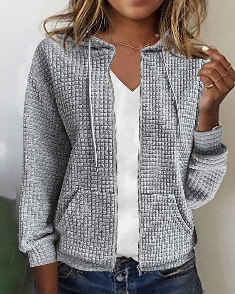 Malia - Strickjacke mit Blockmuster