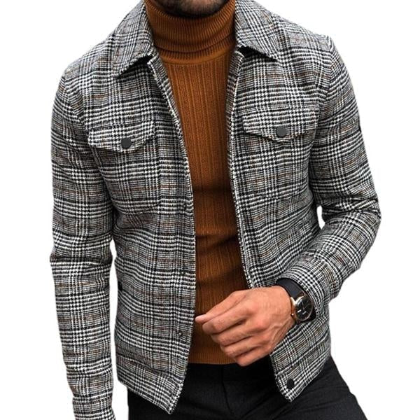 Stylische kariert Jacke für Herren