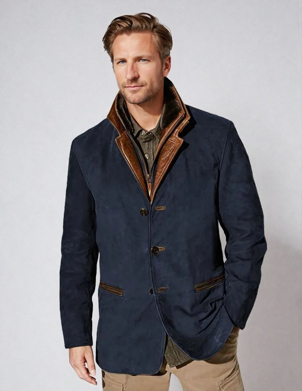 Elegante Vintage-Jacke für Herren - Modell Collin