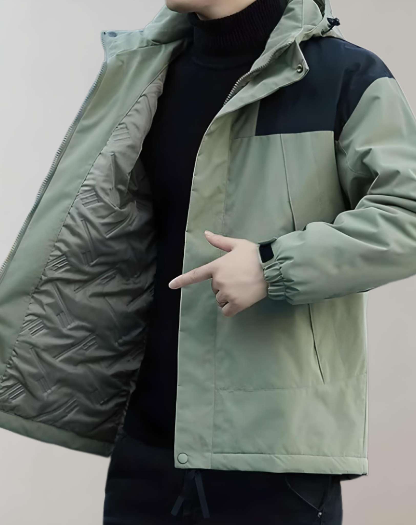 Brent - Dicke und strapazierfähige wasser- und winddichte Jacke mit Kapuze und Taschen