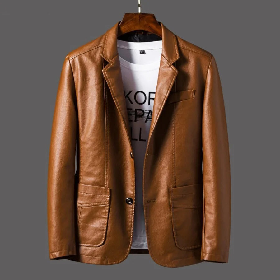 LeatherElegance – Ledercoat für Männer