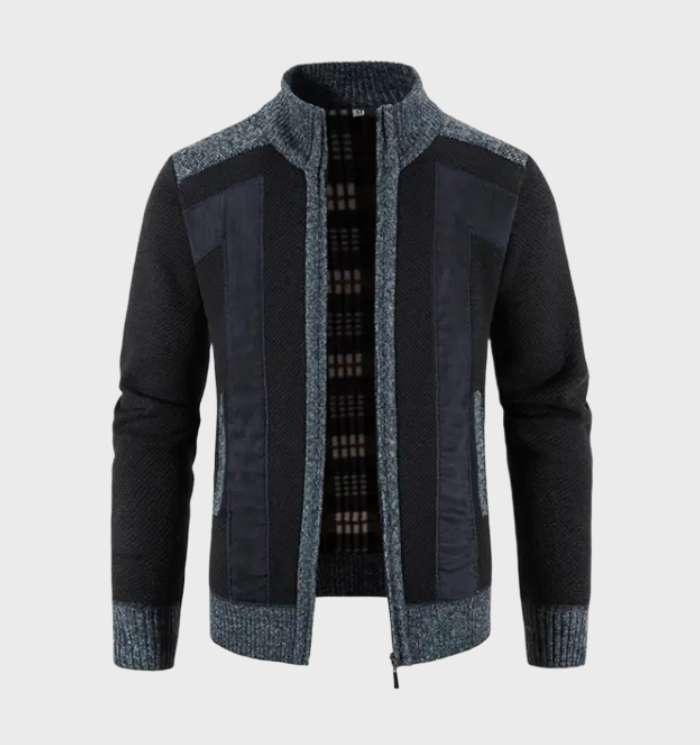Helmut - Jacke mit dicken gerippten Ärmeln, kariertem Flanellfutter und hohem Kragen