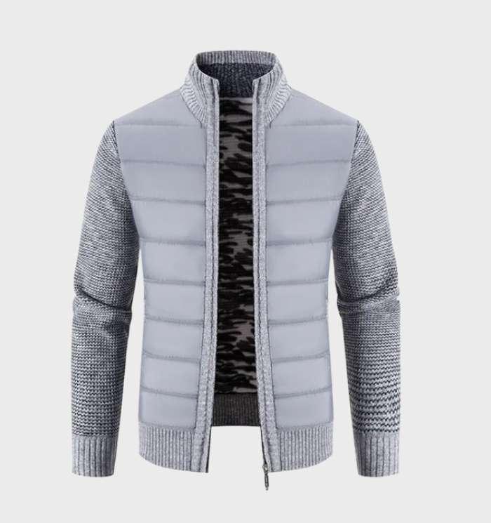 Helmut - Jacke mit dicken gerippten Ärmeln, kariertem Flanellfutter und hohem Kragen