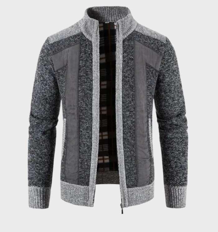 Helmut - Jacke mit dicken gerippten Ärmeln, kariertem Flanellfutter und hohem Kragen