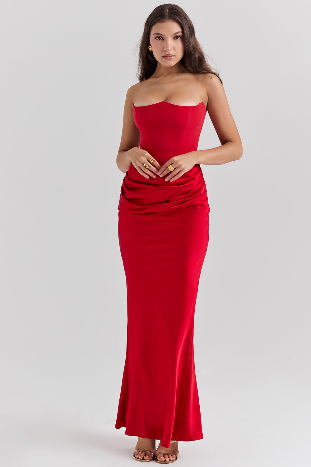 Theresa | Elegantes trägerloses Korsettkleid