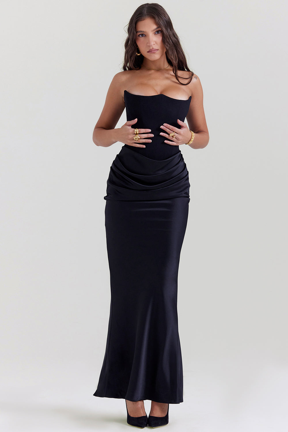 Theresa | Elegantes trägerloses Korsettkleid