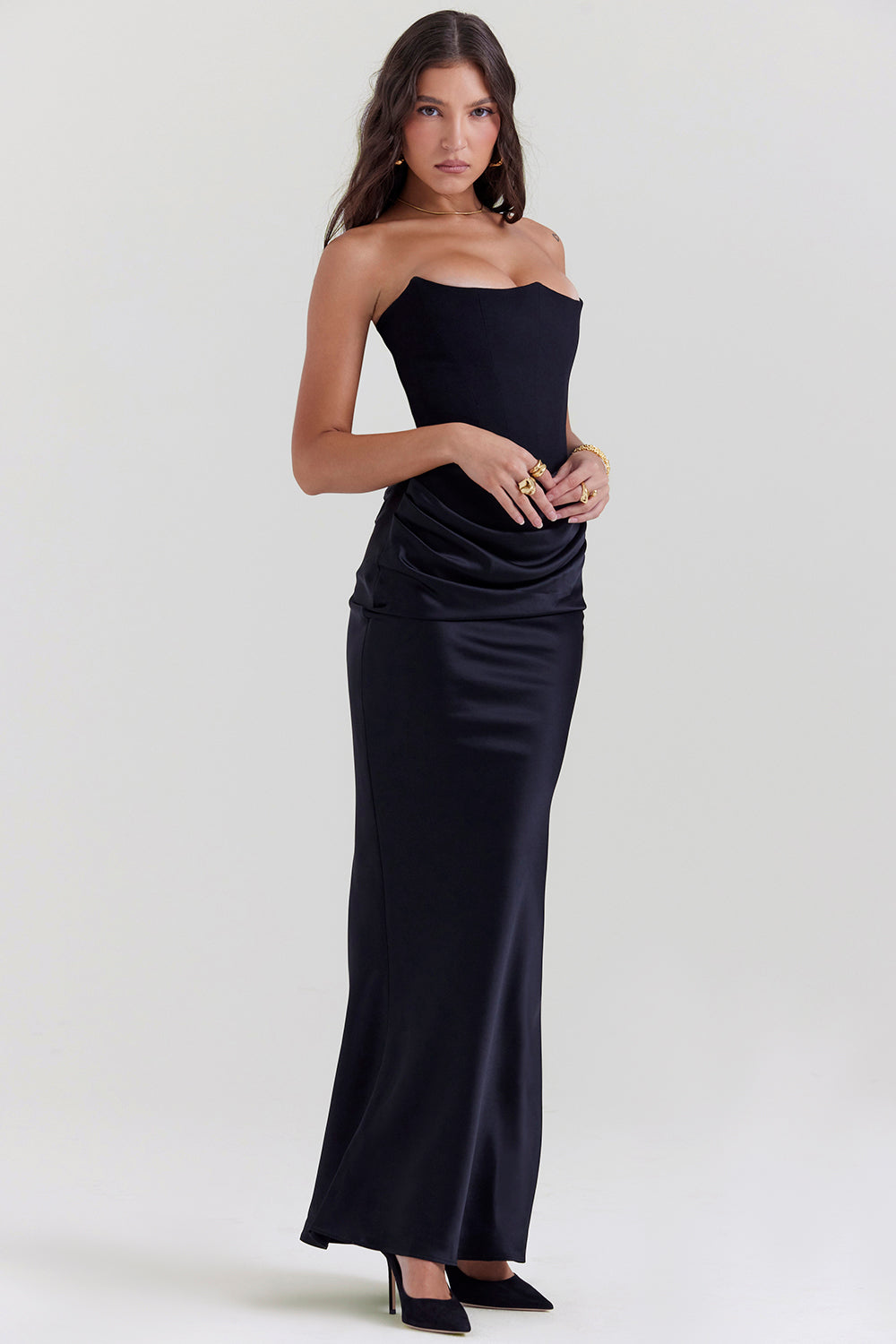 Theresa | Elegantes trägerloses Korsettkleid